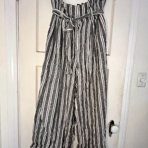 Striped Paper Bag Pant